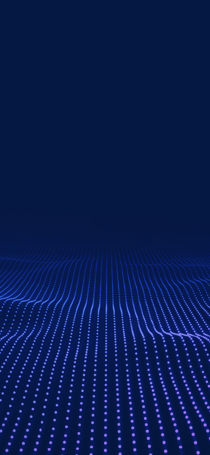 Luminous dots in a wave pattern shines on a shadowy background, the waves represent regulatory change